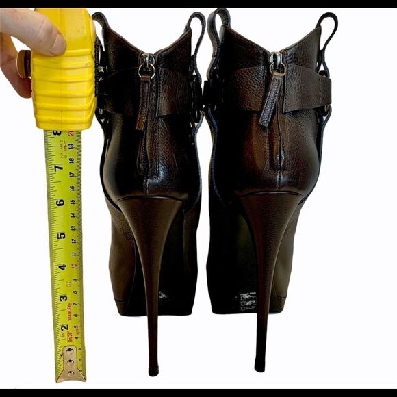 NWOB Giuseppe Zanotti brown leather platform boot - Picture 8 of 9